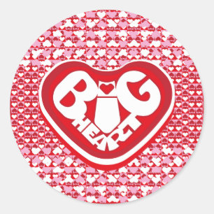 PEGATINA REDONDA LOVE BIG HEART SPECIAL 26 BY MASANSER