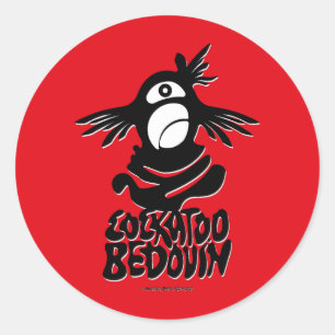 PEGATINA REDONDA LOVE COCKATOO BEDOUIN TUAREGS BY MASANSER