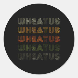 Pegatina Redonda Love Hearatus Wheatus Tee Grunge Vintage Style Bla