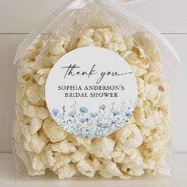 Pegatina Redonda Love in Bloom Bridal Shower Round Favor Stickers