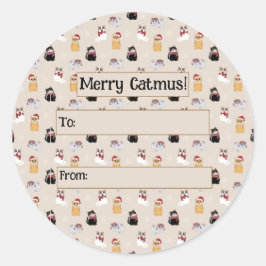 Pegatina Redonda Love my cats