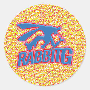 PEGATINA REDONDA LOVE RABBITG (RABBIT) OF GRANADA BY MASANSER