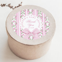 Love Shack Baby Coquette Lazo Rosa Gracias