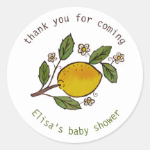Lovely Lemons Rustic PERSONALIZADO BABY SHOWER