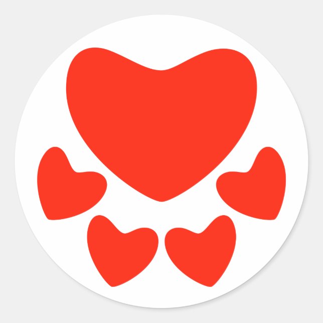 Pegatina Redonda Lover Animal (Anverso)