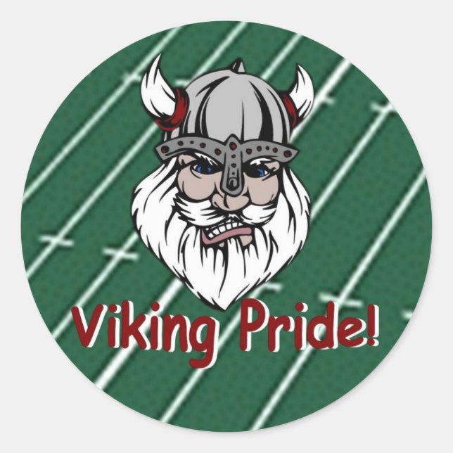 Pegatina Redonda Lowndes Viking Pride (Anverso)
