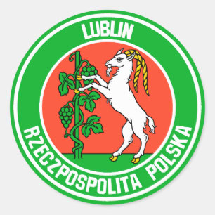 Pegatina Redonda Lublin Round Emblem