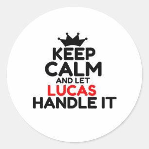 PEGATINA REDONDA LUCAS