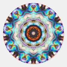 Luces azules de Paua Shell Fractal