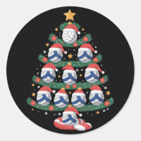 Luces de árbol de Navidad de voleibol jugador de d