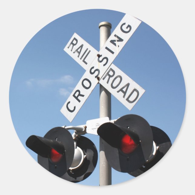 Pegatina Redonda Luces rojas (Anverso)