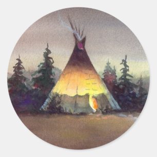 Pegatina Redonda LUCES TIPI de SHARON SHARPE