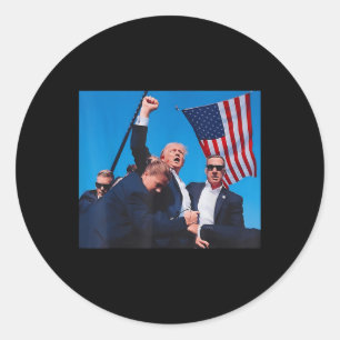 Pegatina Redonda Lucha contra el Butler Asesino Pennsylvania Trump 