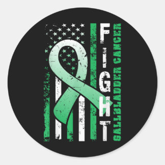 Pegatina Redonda Lucha contra el cáncer de vejiga - Conciencia de l