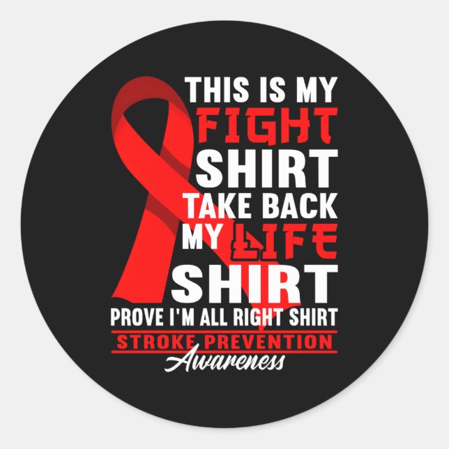 Pegatina Redonda Lucha contra la enfermedad por la prevención de la (Anverso)