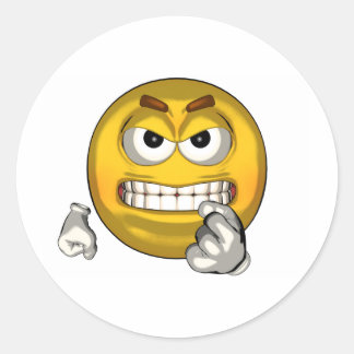 Pegatina Redonda Lucha - diente