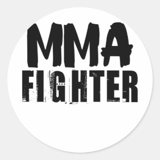Pegatina Redonda Luchador de MMA
