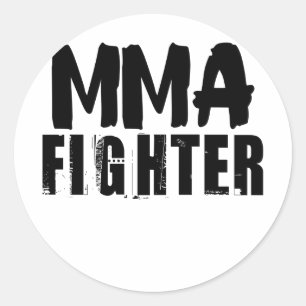 Pegatina Redonda Luchador de MMA2