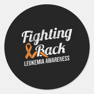 Pegatina Redonda Luchar Concienciación sobre Leucemia Ck Leucemia C
