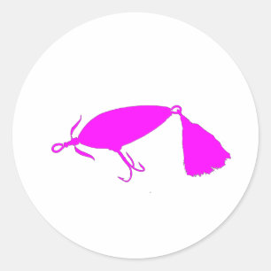 Pegatina Redonda Lugar de pesca 1 Silhouette c