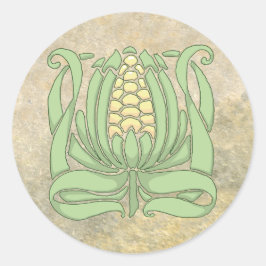 Pegatina Redonda Lughnasadh Sweet Corn