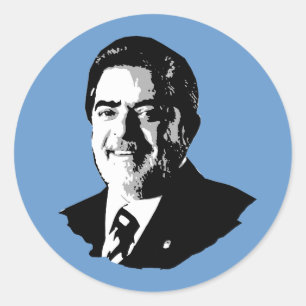 Pegatina Redonda Luiz Inácio Lula da Silva