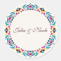 Lujo Caprichoso Estilo Floral Marfil Boda Frontera
