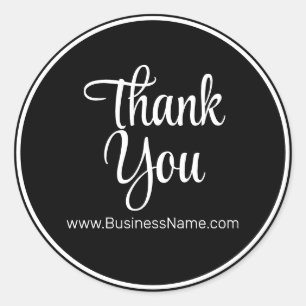 Pegatina Redonda Lujoso negro gracias a los paquetes elegantes y el