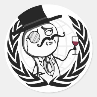 Pegatina Redonda Lulzsec Reborn