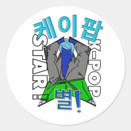 Pegatina Redonda LUMINA K-Pop Idol Stickers