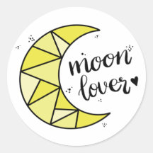 Luna Geométrica Cuta Amarilla Lover