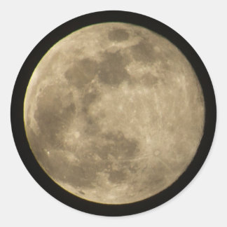 Pegatina Redonda Luna llena