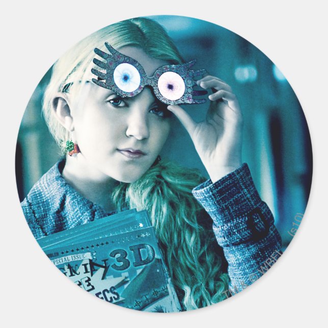 Pegatina Redonda Luna Lovegood