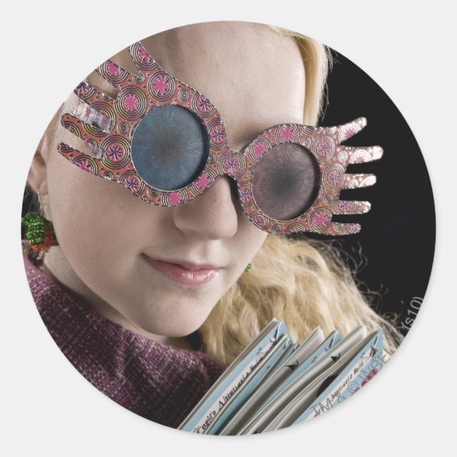 Pegatina Redonda Luna Lovegood 2 (Anverso)