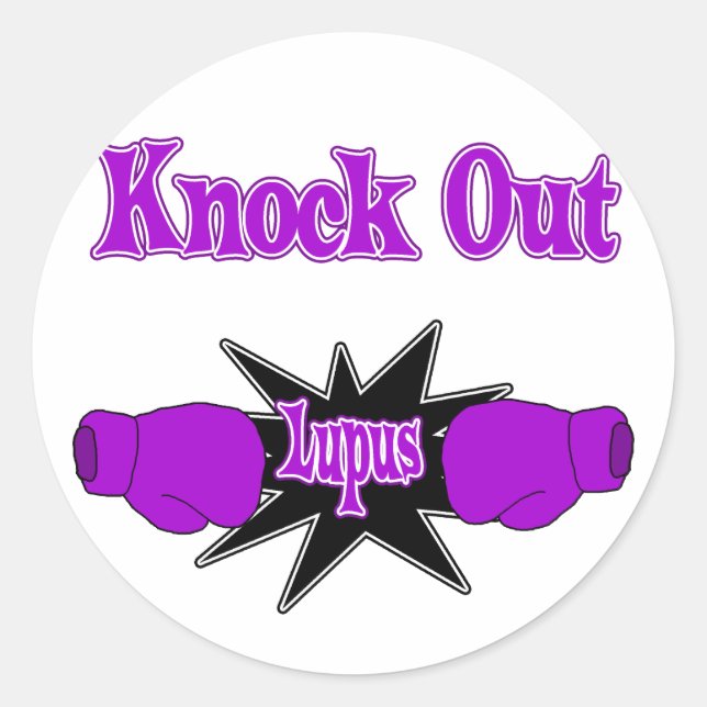 Pegatina Redonda Lupus (Anverso)