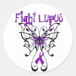 Pegatina Redonda Lupus de lucha