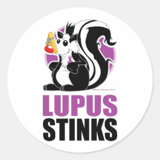 Pegatina Redonda Lupus Stinks