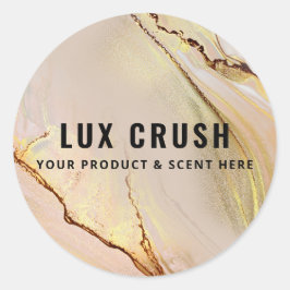 Pegatina Redonda Lush Etiquetas De Productos De Tinta De Alcohol Ro