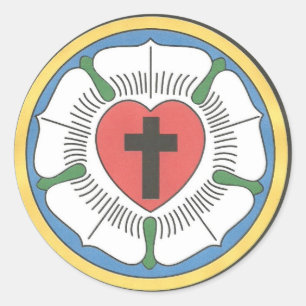 Pegatina Redonda Lutheran Seal