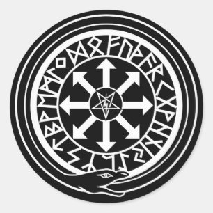 Pegatina Redonda Lux Occulta - luz ocultada