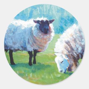 Pegatina Redonda Luz de verano