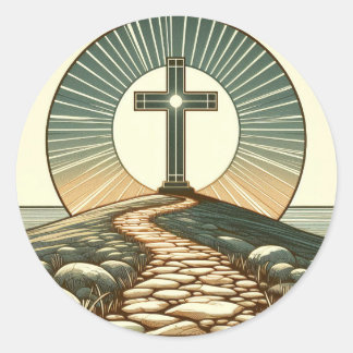 Pegatina Redonda Luz del mundo