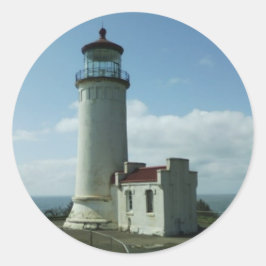 Pegatina Redonda Luz principal del norte, pegatinas de WA