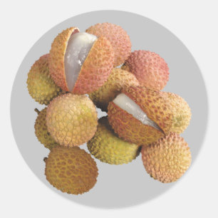 Pegatina Redonda Lychee