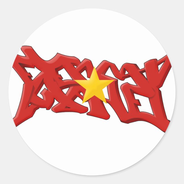 Pegatina Redonda Lyphe Eterno Vietnam (Anverso)
