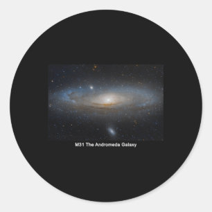 Pegatina Redonda M31 La Galaxia Andromeda