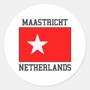Pegatina Redonda Maastricht Países Bajos