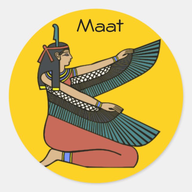 Pegatina Redonda Maat 1 (Anverso)