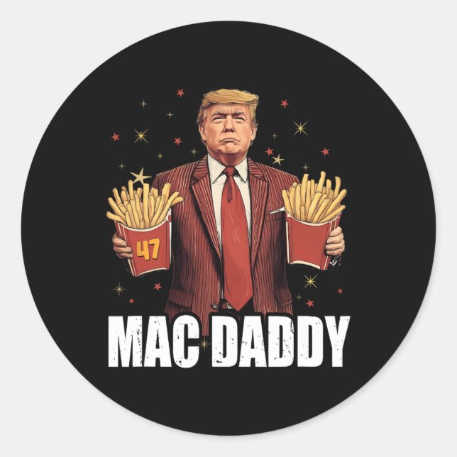 Pegatina Redonda Mac Daddy (Anverso)