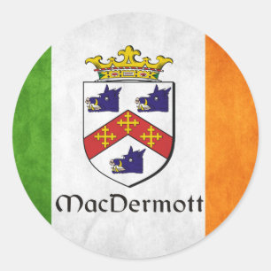 Pegatina Redonda MacDermott Irish